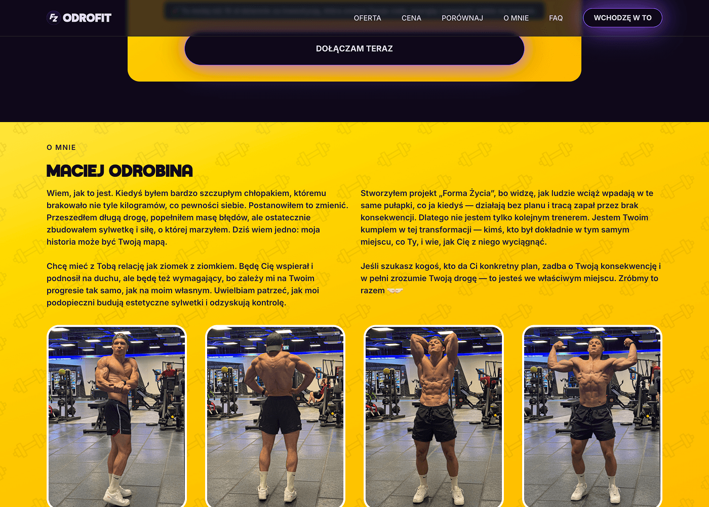 Strona internetowa odrofit.pl