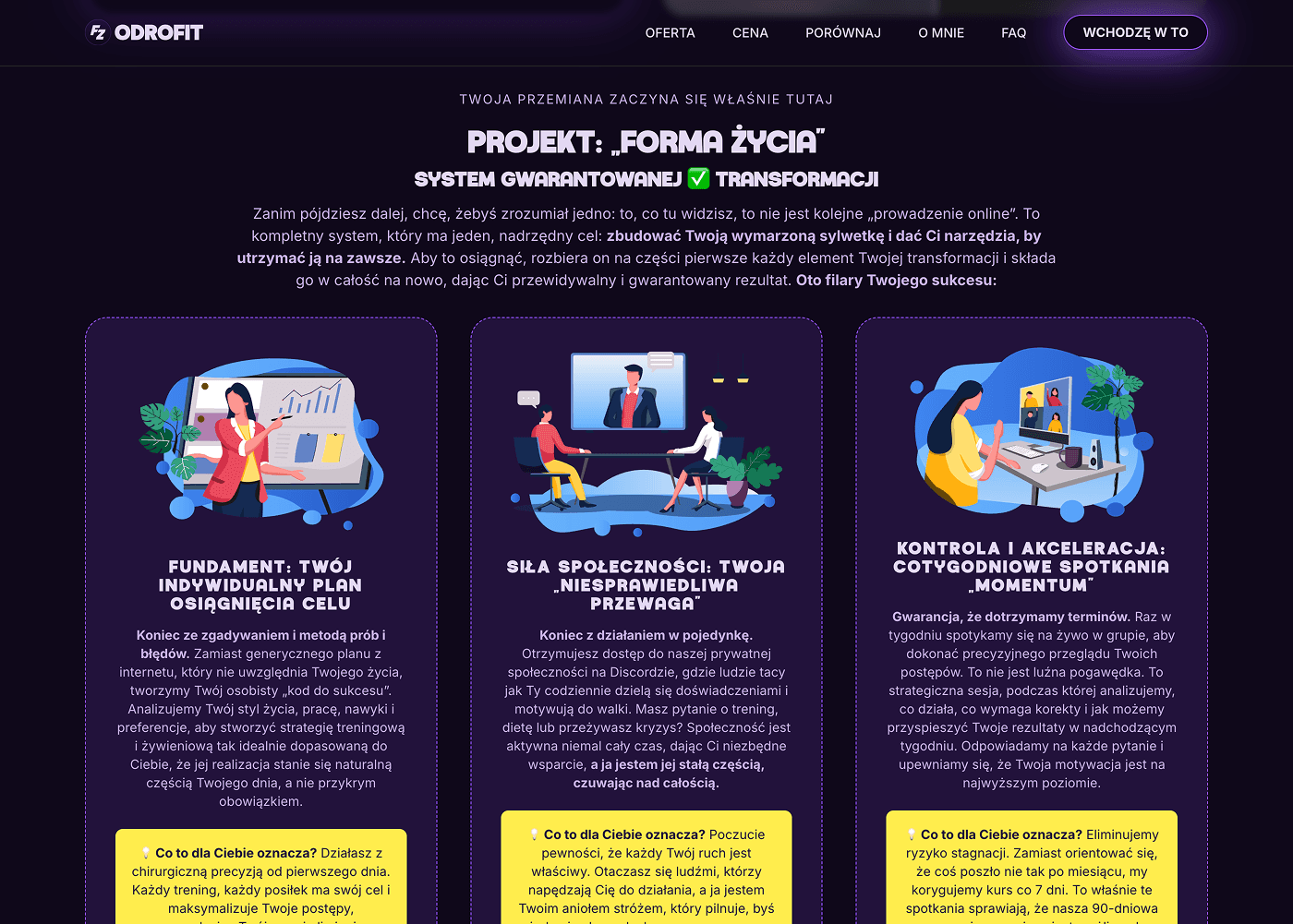 Strona internetowa odrofit.pl