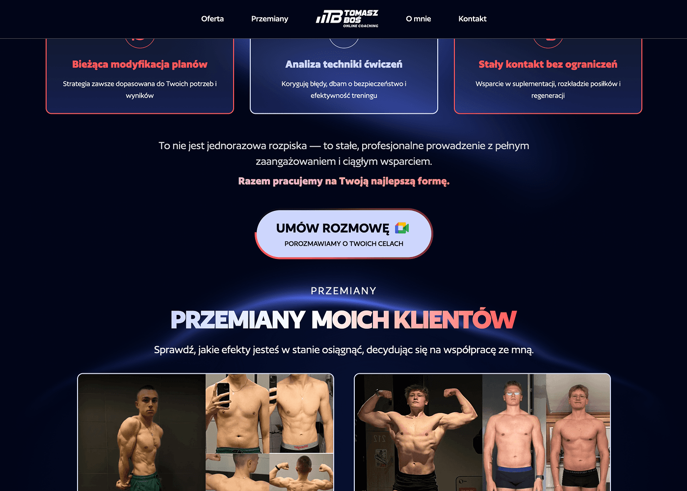 Strona internetowa tomasz-bos.pl