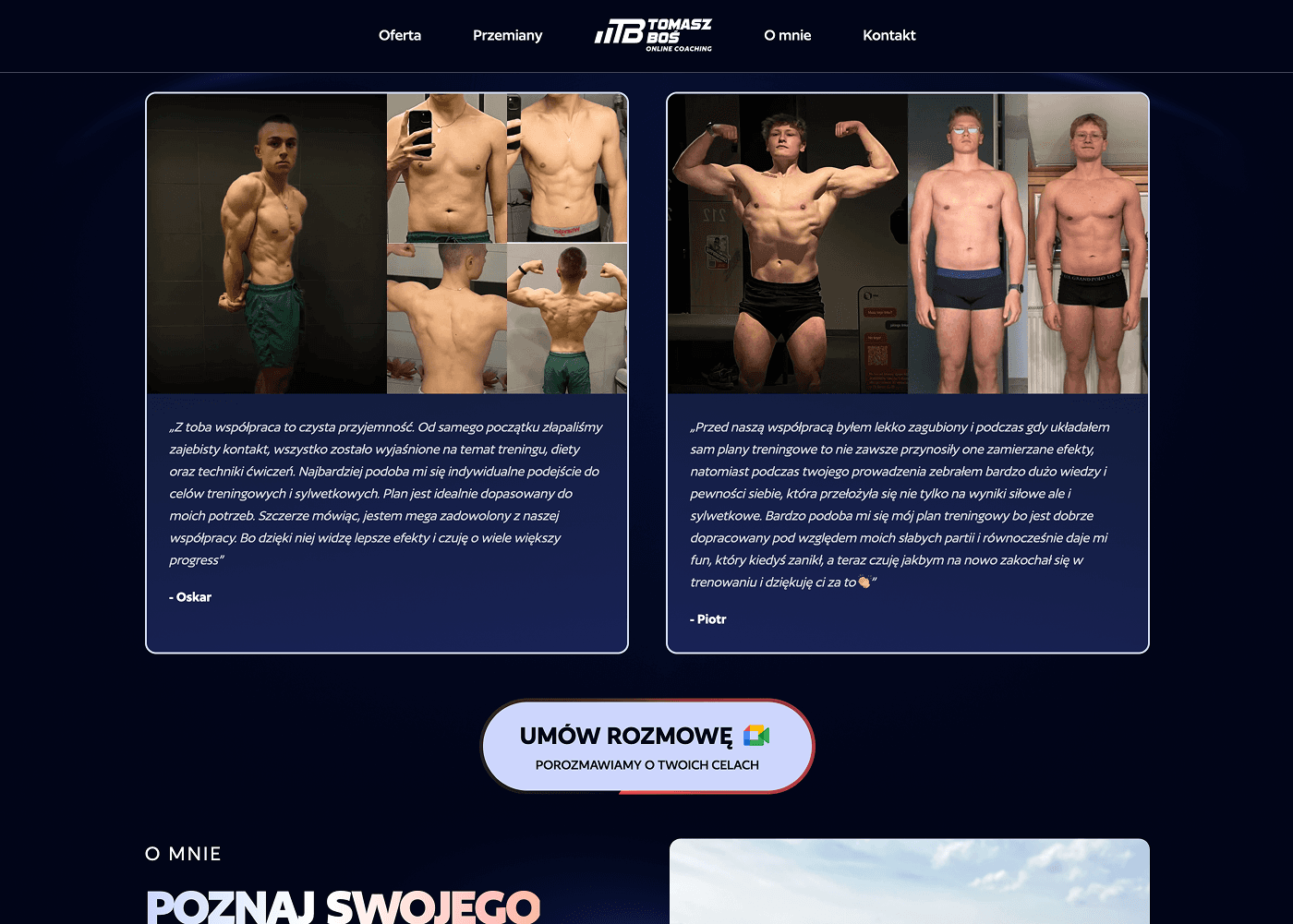 Strona internetowa tomasz-bos.pl