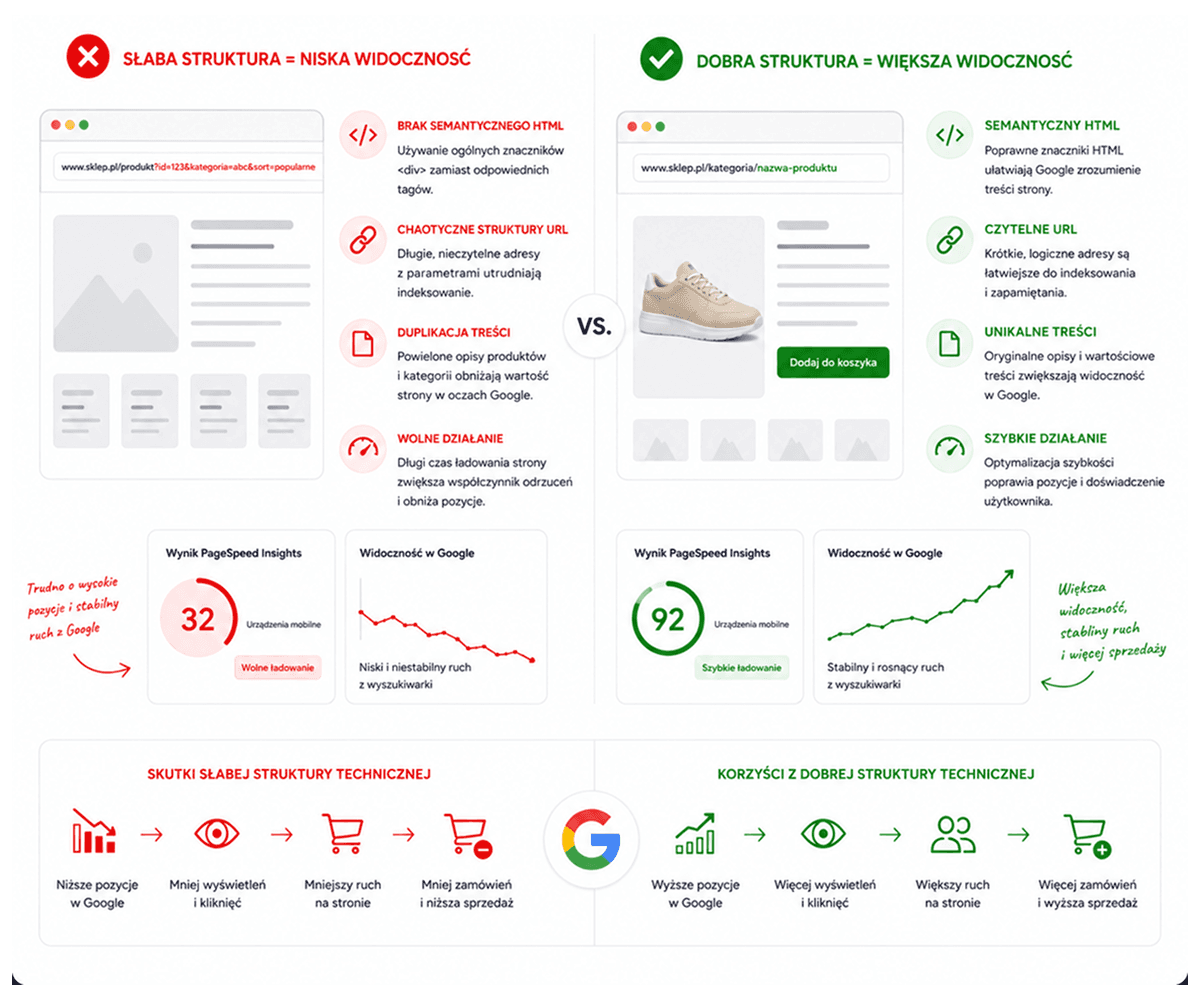 Niska widoczność w Google